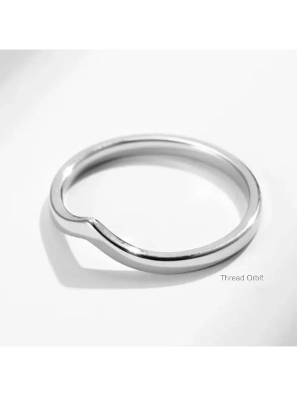 316L Stainless Steel V Shaped Wedding Band Engagement Ring